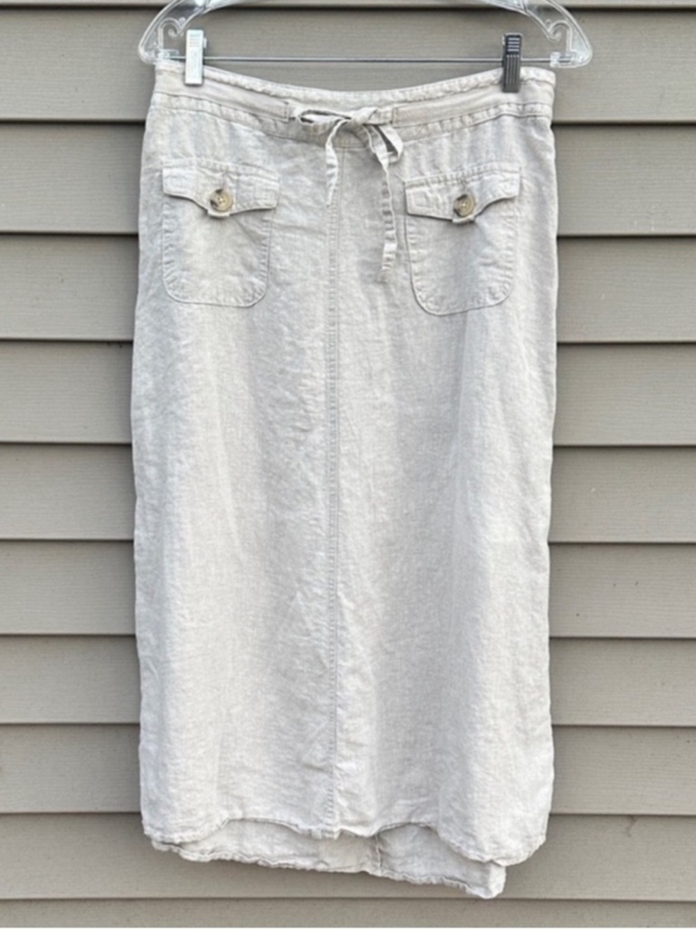 Linen skirt natural women’s 10 Cherokee